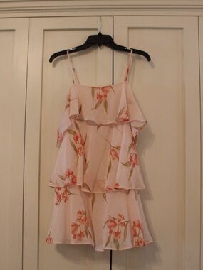 NWT A New Day Light Pink Floral Tiered Dress | 
Small
